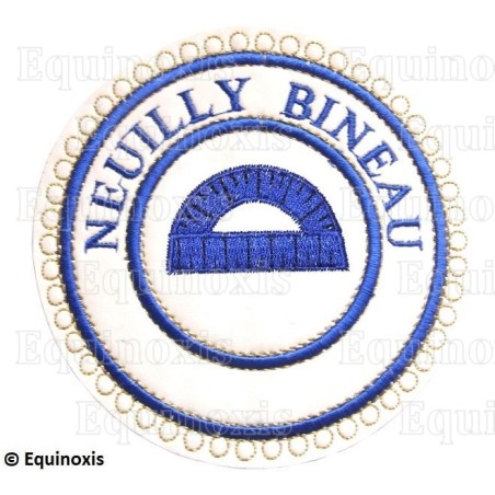 Badge / Macaron GLNF – Petite tenue provinciale – Grand Surintendant – Neuilly Bineau – Brodé machine